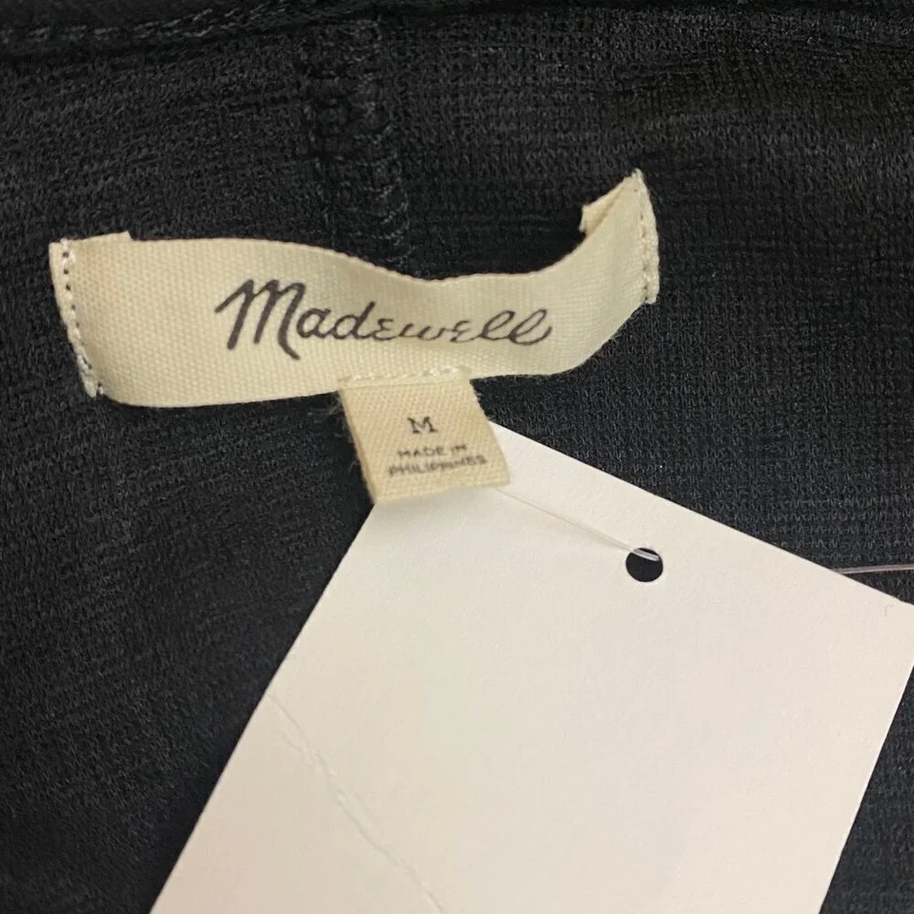 NEW Madewell Black Dolman Sleeve Dress Size Medium - Picture 5 of 6